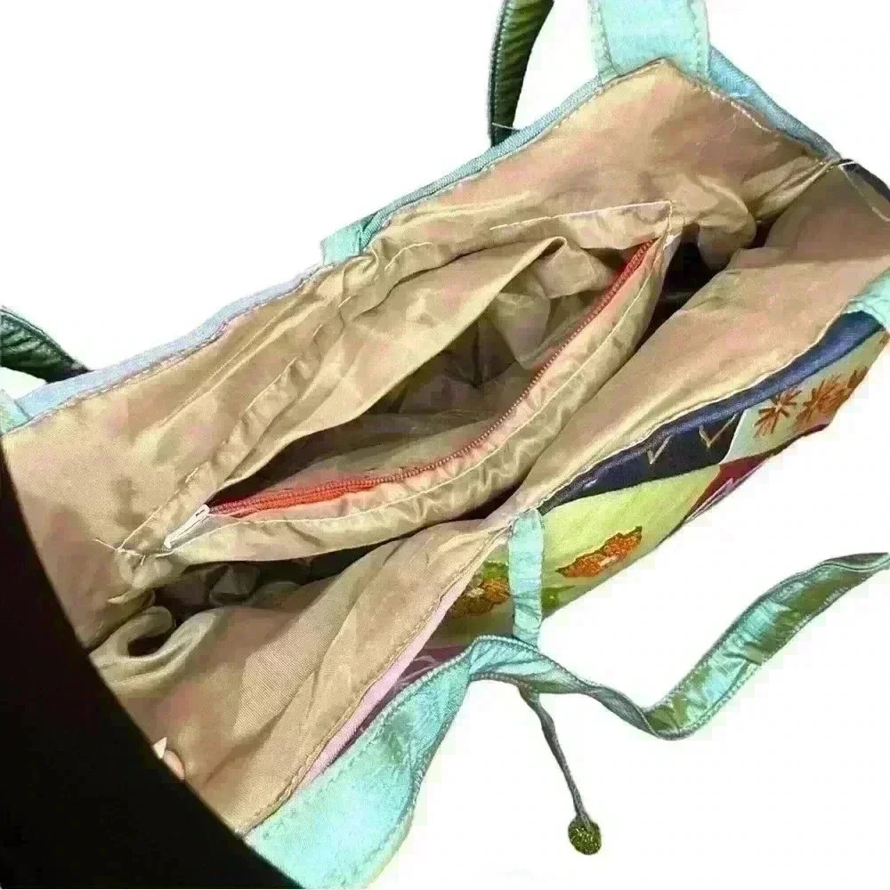 Boho Style Embroidered Patchwork Purse - image 6